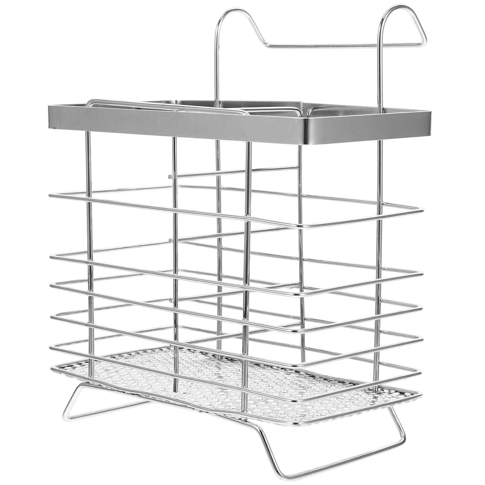 

Chopstick Holder Kitchenware Storage Stainless Steel Cutlery Utensil Drying Basket Utensil Cutlery Basket Drain Tool