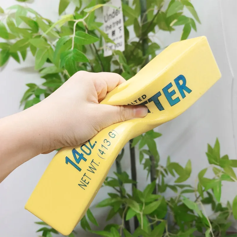 Big Size Butter Stick Fidget Toys Squishy Elastic Cheese Stick Funny Decompression Stress Anxiety Relief Squeeze Prank Toy Relax
