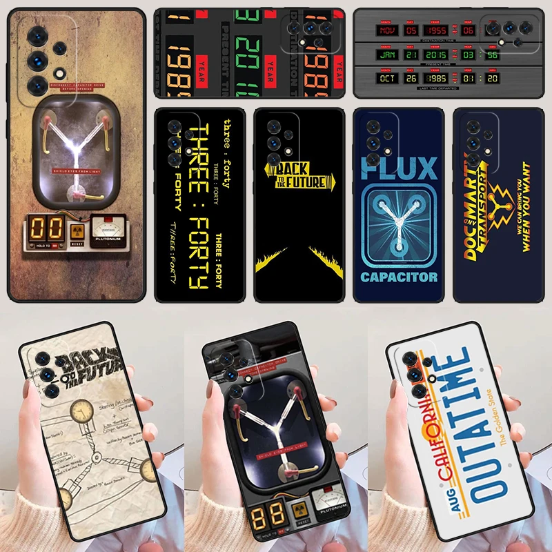 Back to the Future Flux Capacitor For Samsung A52 A72 A73 A20e A21S A50 A70 A12 A42 A31 A40 A51 A71 A32 A80 A91 Phone Case