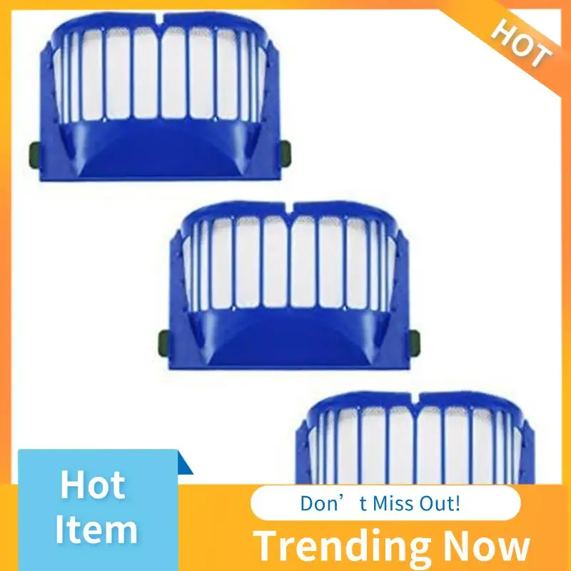 BBNV-3 Pack Filter ชุดเครื่องดูดฝุ่นสําหรับ Irobot Roomba 500, 600 Series (550 560 650 620)