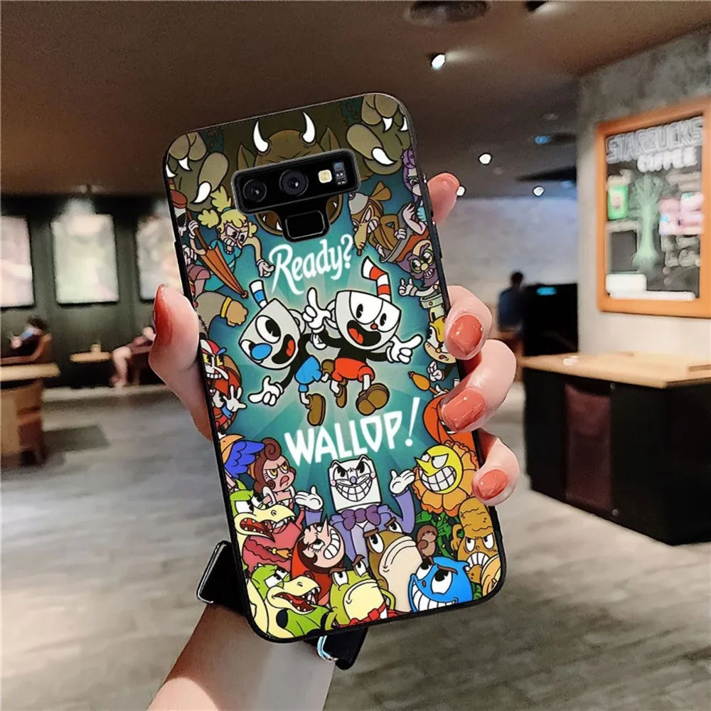 Cartoon Game Cuphead  Phone Case For Samsung Note 8 9 10 20 pro plus lite M 10 11 20 30 21 31 51 A 21 22 42 02 03