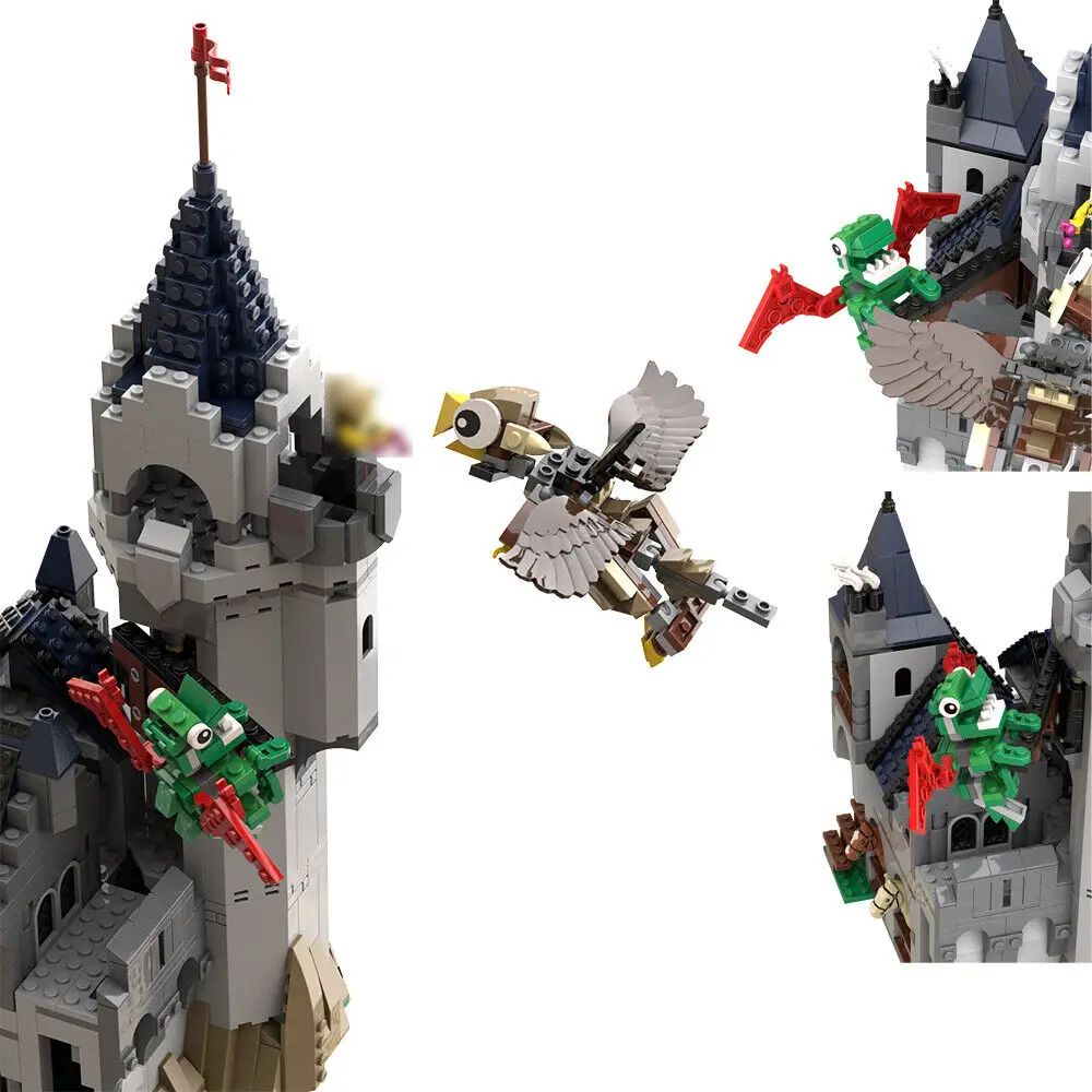 996 sztuk MOC klocki do budowy Menagerie w zamku zestaw modeli zabawek średniowieczna architektura montaż cegieł zabawki MOC- 153786