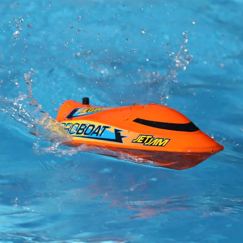 RC Mini Jet Boat Remote Control Electric Boat Model Toy Gift Small Speedboat Model 30cm Yacht Racing Model Finished Boat