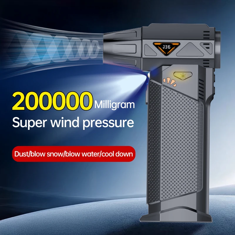

New Mini Turbo Jet Fan 200000 RPM Wireless Super Power Air Blower Strong Wind Rechargeable Electric Air Duster For Car Cleaning