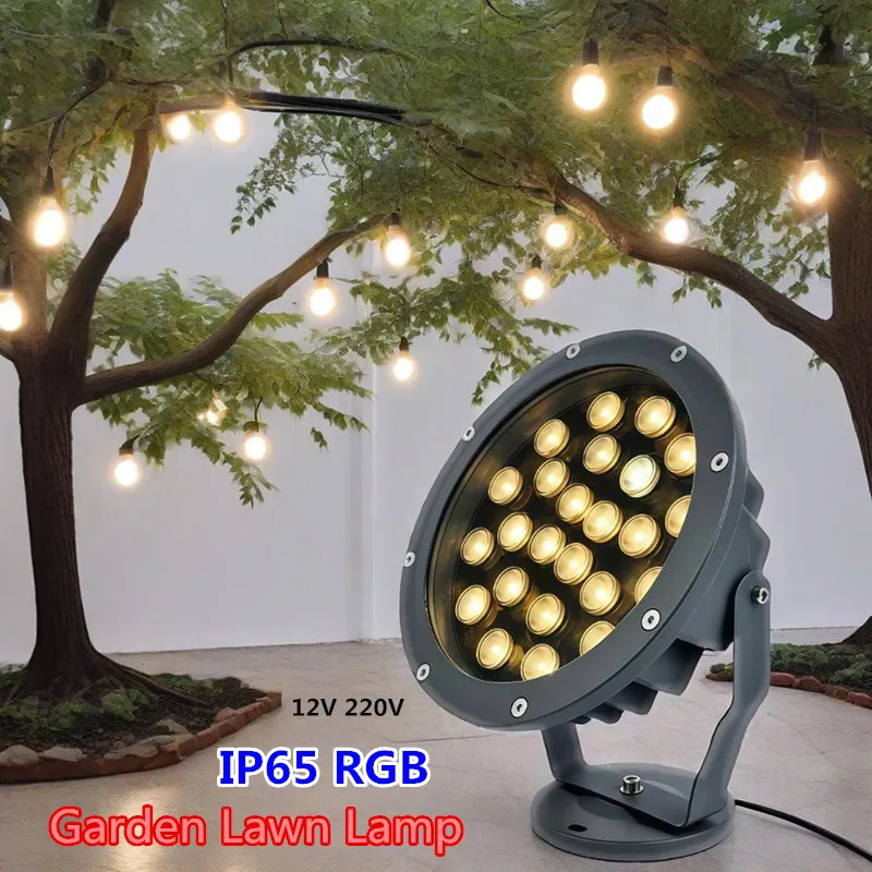 

Path Garden Lawn Landscape Lighting Pathway Ground Lamp 3W6W9W AC12V 220V Tree Light Floodlight Park Nightscape Lamps Terrace