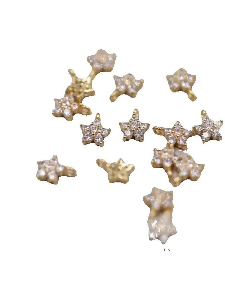 

Gilt florets Flower Single ring pendant copper plated 14K gold DIY handcrafted accessory