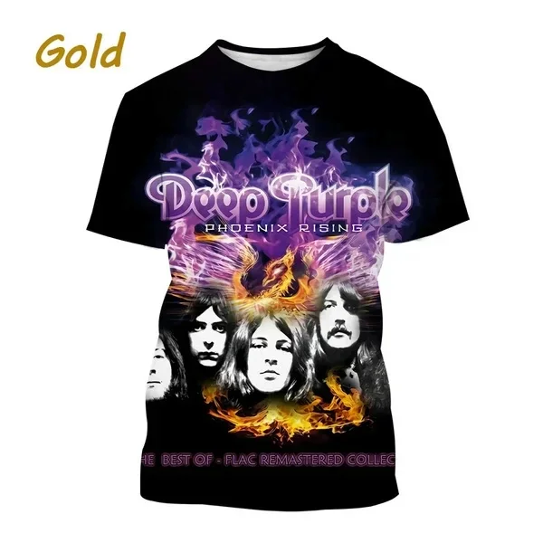 Heavy Metal Rock Band 3D Stampa O-Collo T-shirt Moda unisex Uomo Abbigliamento Hip-hop Cool Skull Harajuku Summer Tops