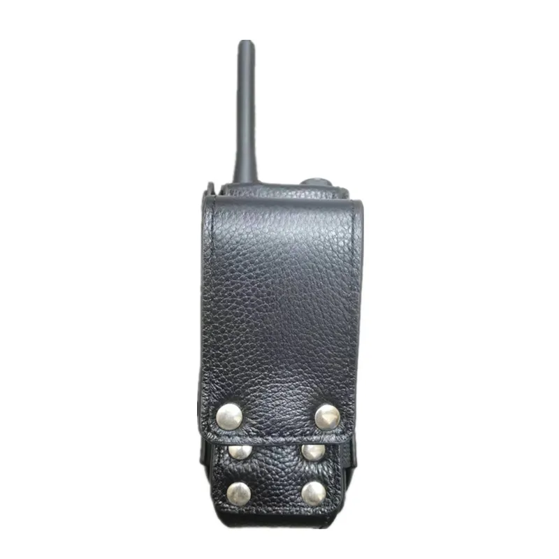 Two Way Radio Leather Digital Intercom, Rotating Buckle, Protective Cover, Walkie Talkie, HP700, HP680, HP780