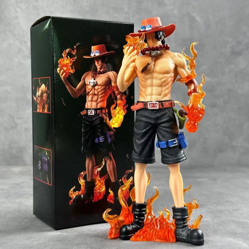 Action Figures One Piece figure Dream Ace standing pose fire fist Ace anime peripheral model statue display piece For Fans