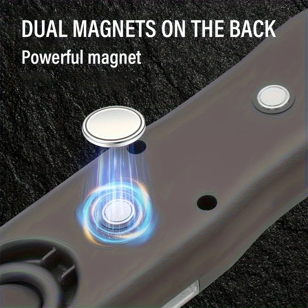 Portable Magnetic Auto Repair Work Light USB Rechargeable LED Flashlight With Magnet Hook For Car Repair Fishing Emergencies