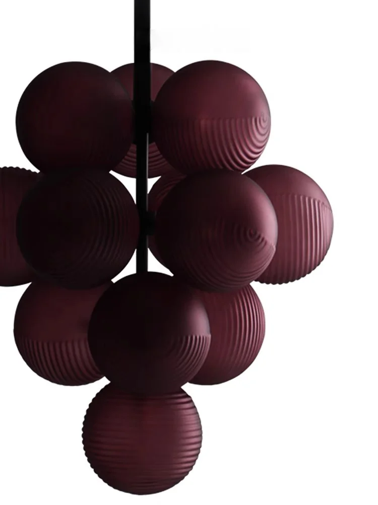 

Simple Design Grape Lamp Series Personality Home Decor Elegant Creative Ripple Ball Lights Ceiling Chandelier For Living Room