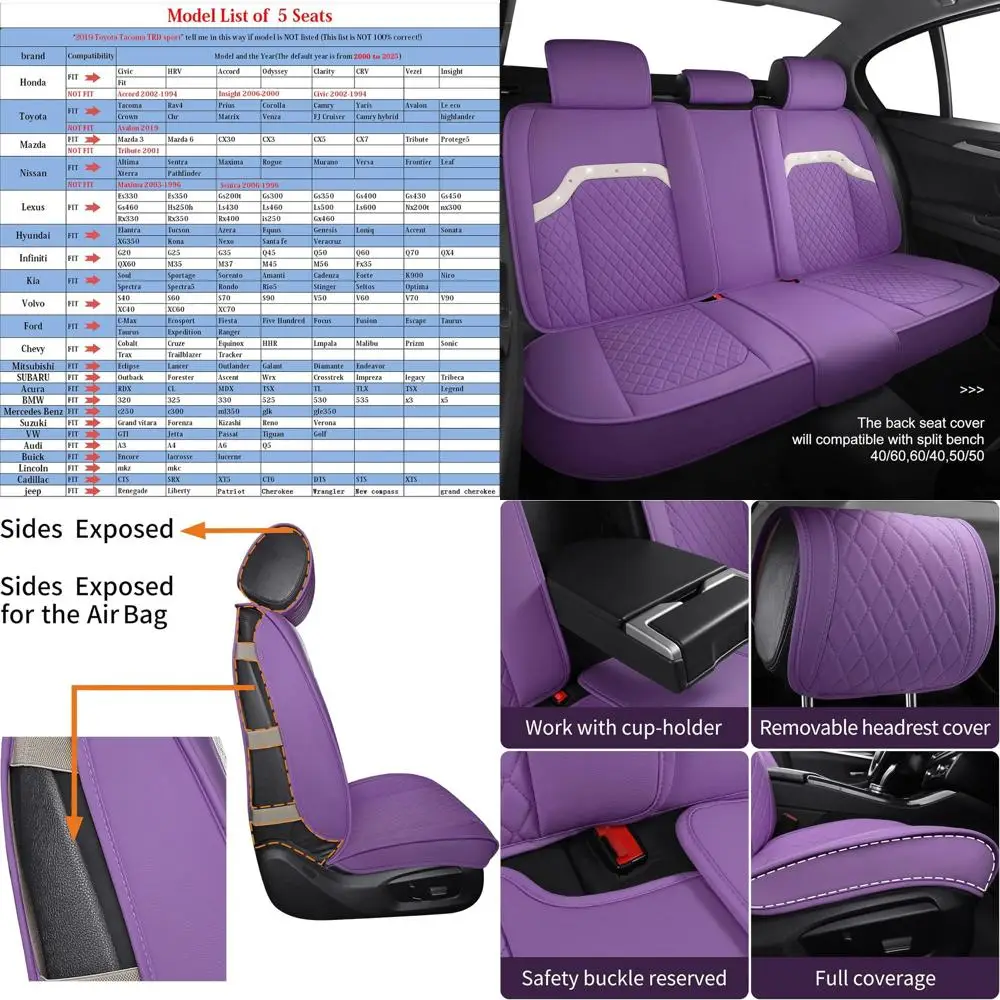 

Чехлы на автомобильные сиденья Diamond Bling для женщин, водонепроницаемые кожаные универсальные чехлы для Toyota Corolla Camry Chr Prius Honda Ford Fusion Edge C