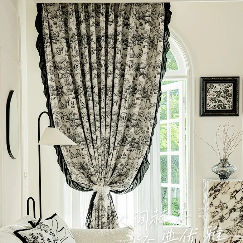 ม่านทึบแสงหรูหรา ลายฝรั่งเศสสี - Home Decor White บทวิจารณ์และราคา