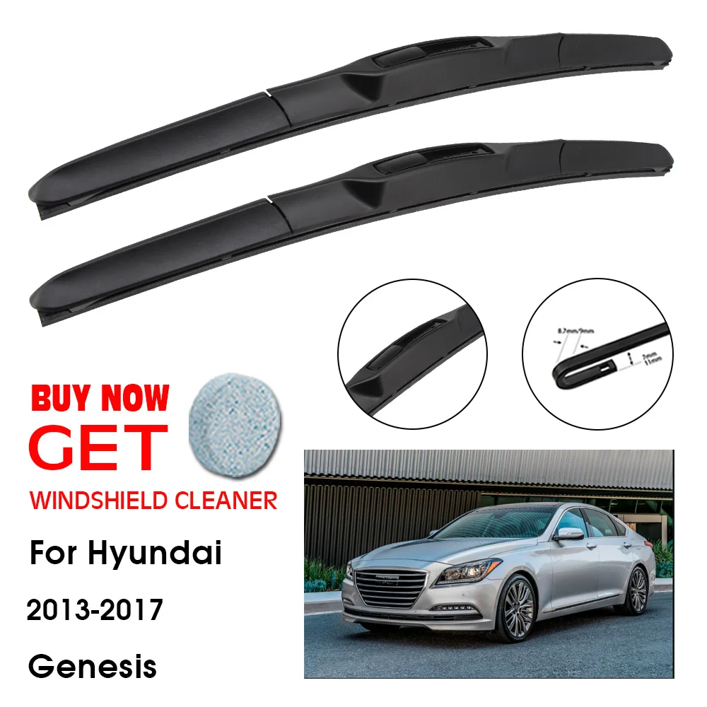 

Car Wiper For Hyundai Genesis 26"+14" 2013-2017 Front Window Washer Windscreen Windshield Wipers Blades Accessories