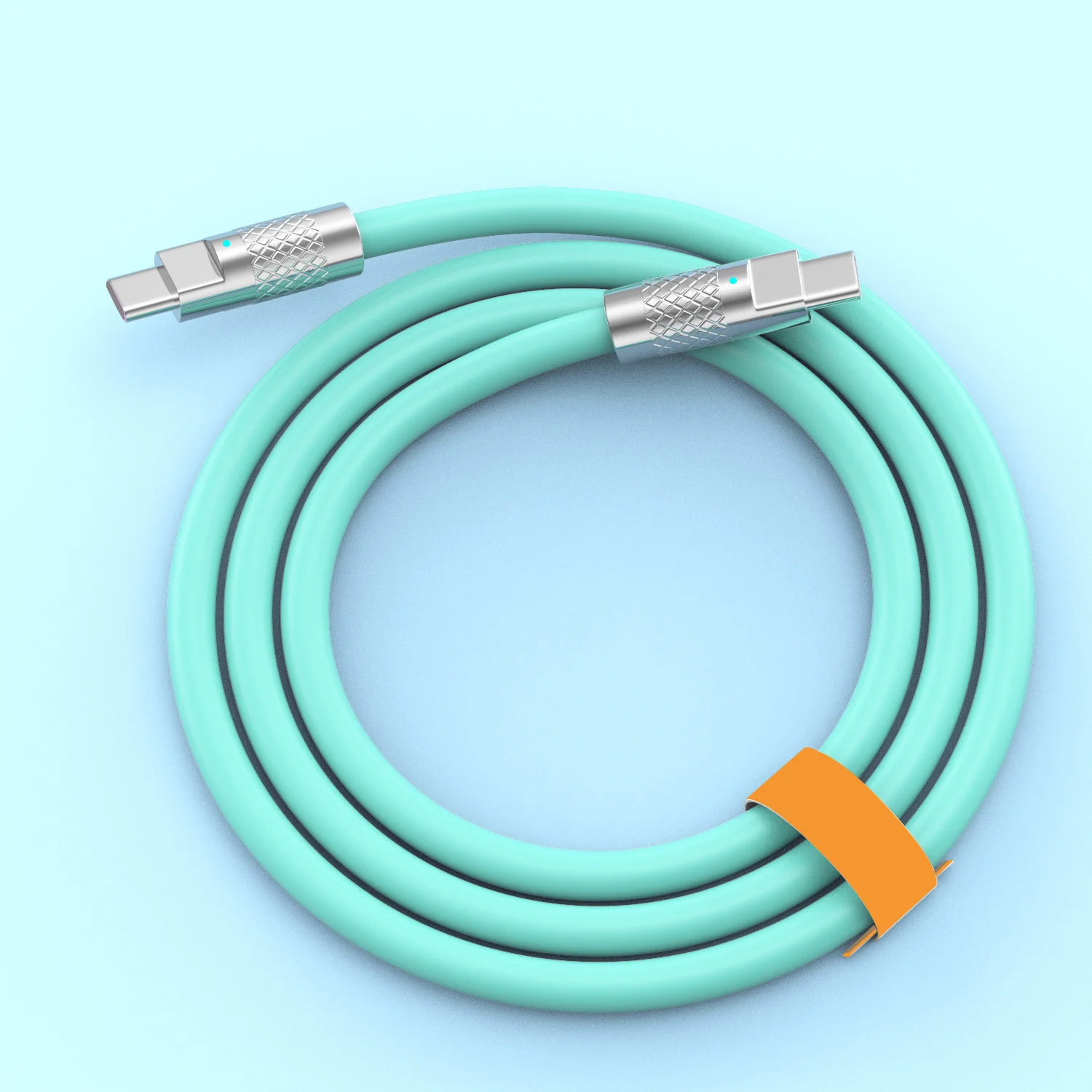 Neues 120W 7A Superschnelles Ladekabel PD Typ C Flüssigsilikon-Kabel 1M 1,5M 2M USB-Kabel USB-C zu C Ladekabel für Xiaomi Huawei