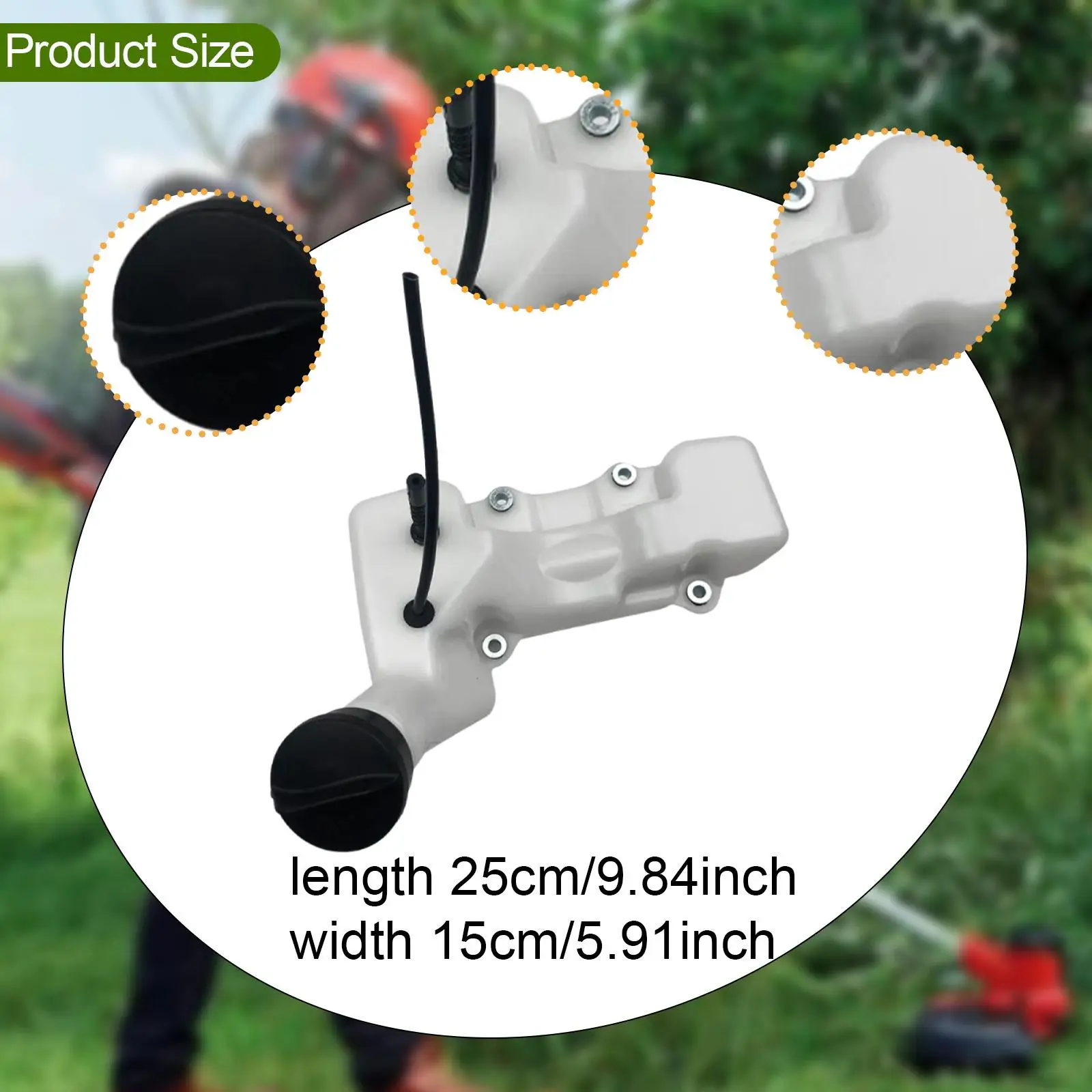 Gas Fuel Tank Assembly Lawn Mower Oil Container for BT120C FS250 FS200