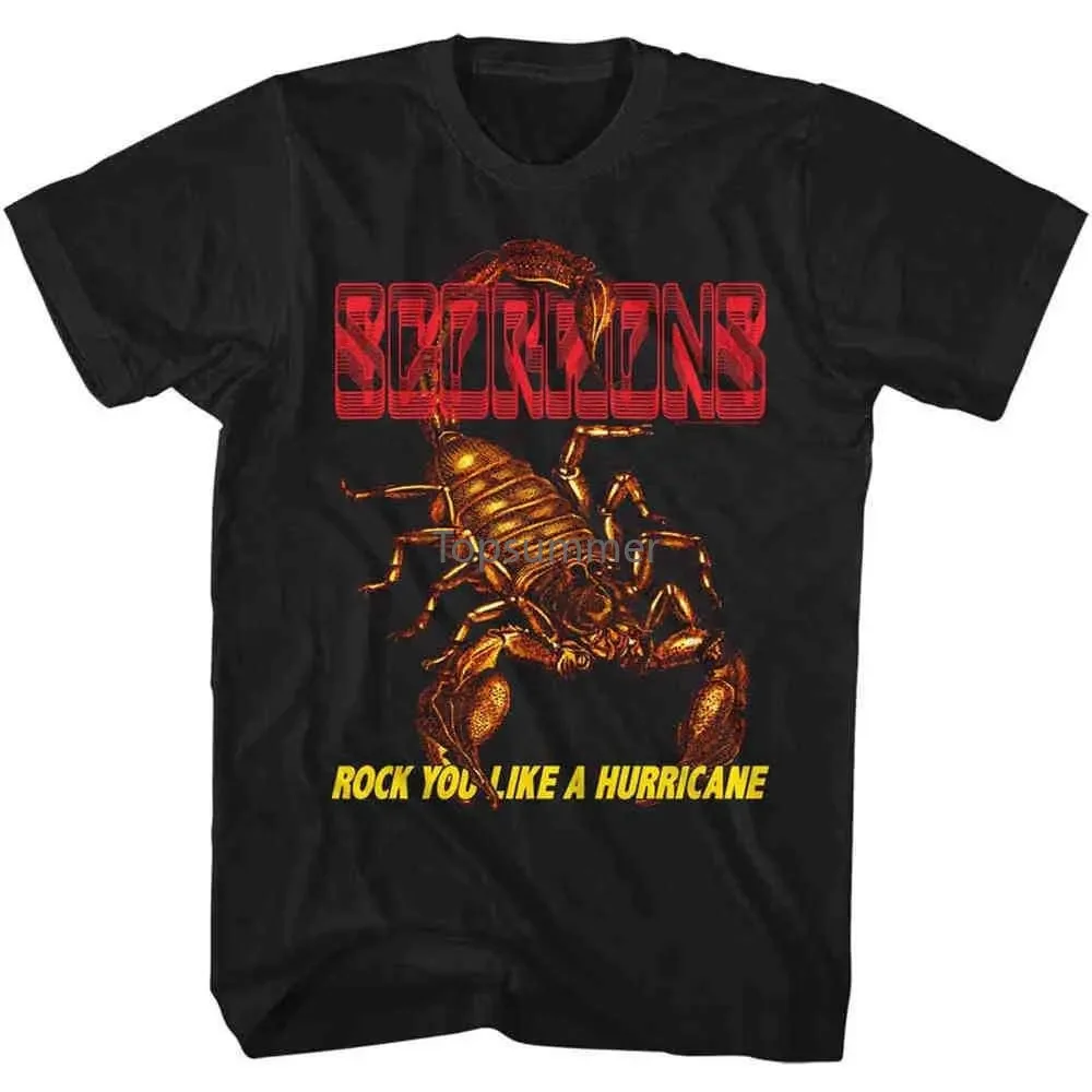 Scorpions Rock You Like A Hurricane Adult T Shirt Heavy Metal Music