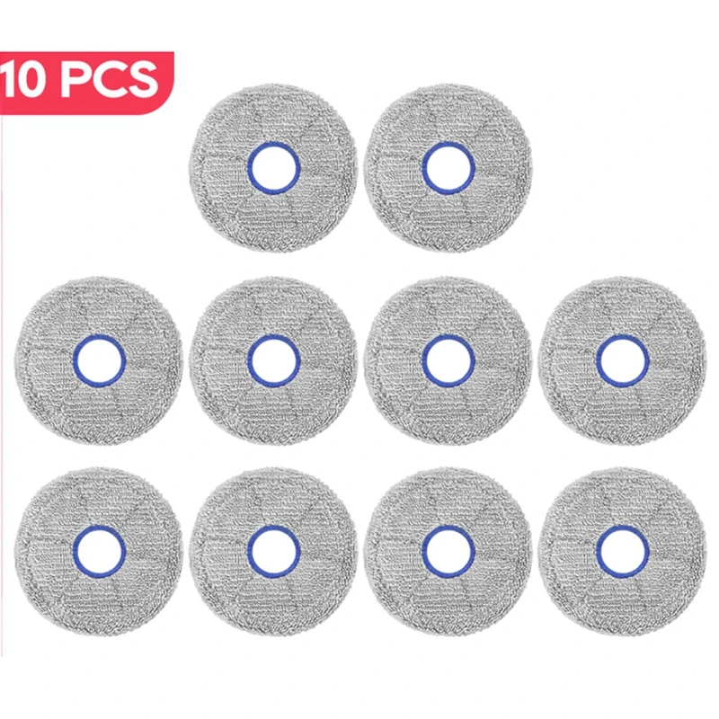 Replacement Mop Pad 10PCS For Dreame X60 Max Ultra/X60 Ultra/X60 Max Ultra Complete Washable Mop Cloths Parts