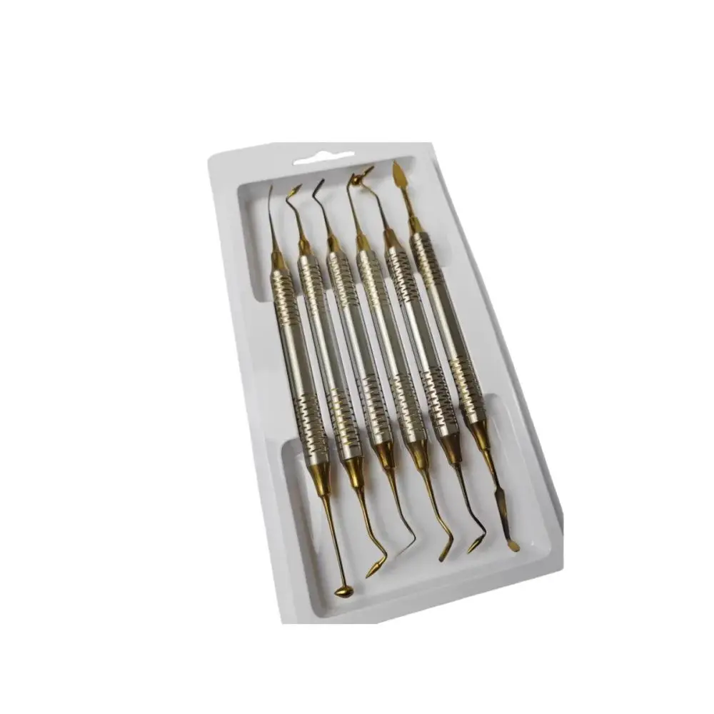 

Профессиональный стоматологический шпатель для наполнения композитной смолой, набор для эстетического восстановления с титановым покрытием