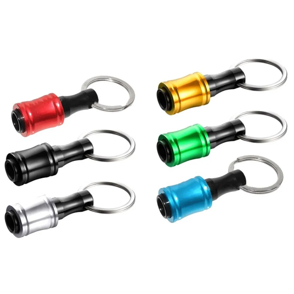 1Pc 1/4inch Hex Shank Screwdriver Bits Holder Extension Bar Drill Screw Adapter Quick Release Keychain Hand Tools