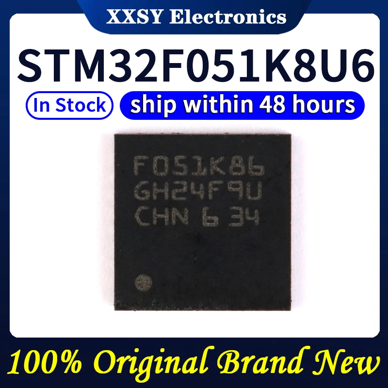 STM32F051C8T6 STM32F051R8T6 STM32F051K8U6 STM32F051K6U6 STM32F051K8T6 ในสต็อก 100% เดิมและใหม่