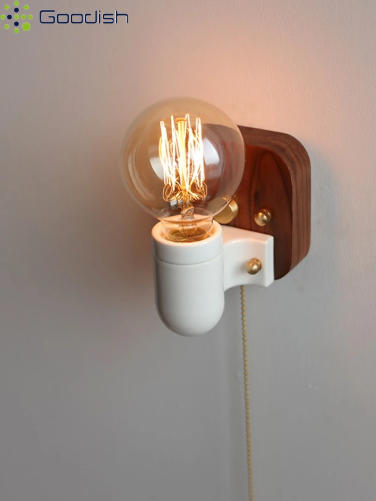 

Modern Luxury Nordic Style Spent Grinding Ceramic Glass LED Wall Lamps Art Creative Light for Bedroom Home Decoration Chandelier