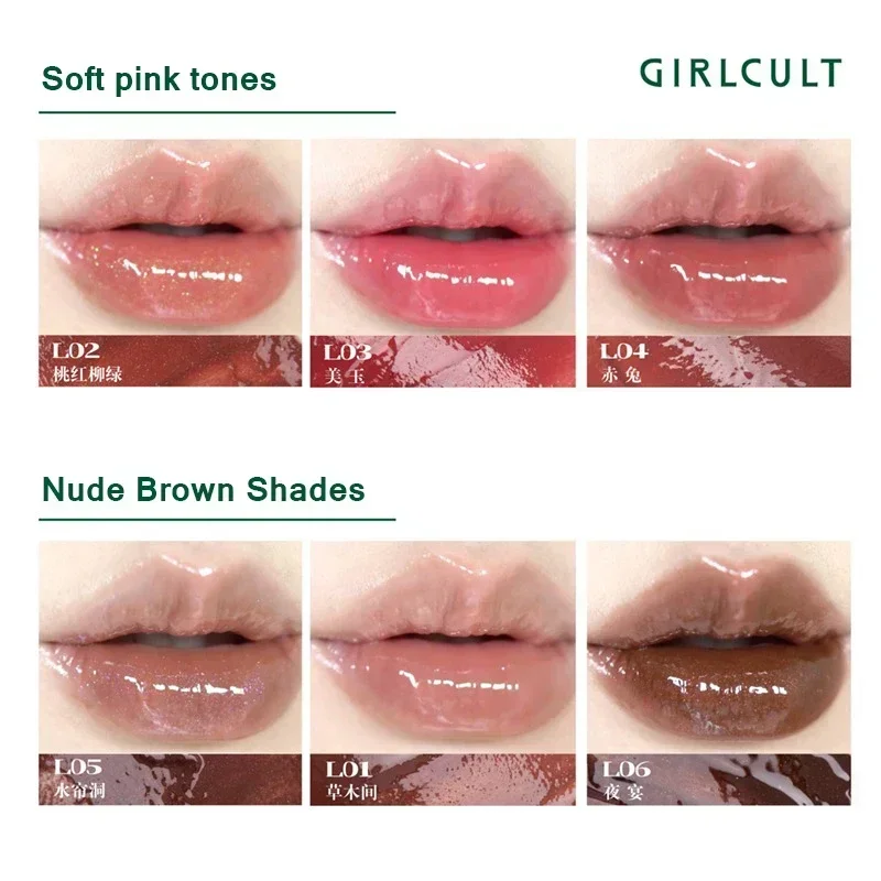 Girlcult Pfirsich Make-up Set Sammlung Lippenstift erröten Lip gloss Spiegel alles in Geschenk box 20 stücke Make-up-Kit für Frauen