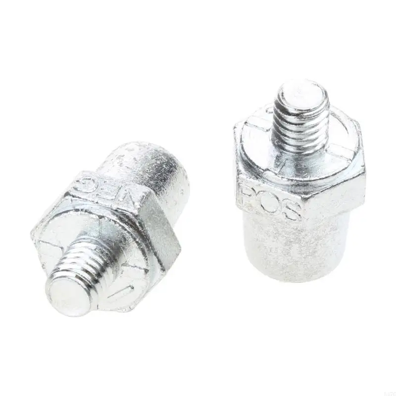 547C 2pcs Zinc Alloy Car Positive Negative Battery Post Terminal Adapter Converter Connector Accessories Corrosion Resistance