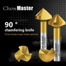 90 Degree Countersink HSS Cobalt Containing Chamfering Metal Milling Tool 1 3 Flute Cutter Chamfer Chamfering Cutter End Mill