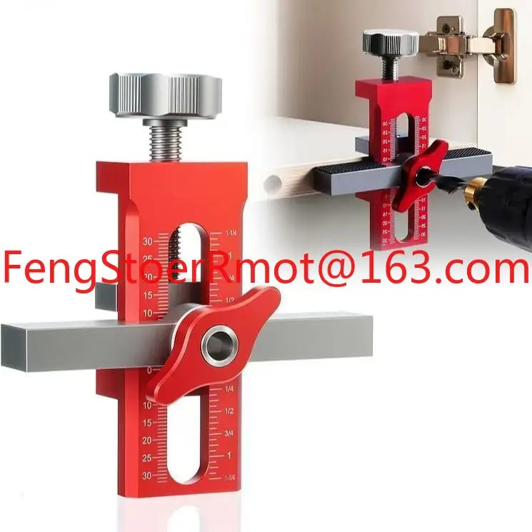 Cabinet door installation aid aluminum alloy rebound device punching wardrobe door lift door leveler wooden tool