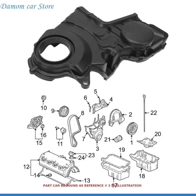Vành đai nội thất xe hơi A2UC Vành đai thời gian thấp hơn Vành đai thấp hơn cho 2001-2005 Phụ kiện tự động thay thế