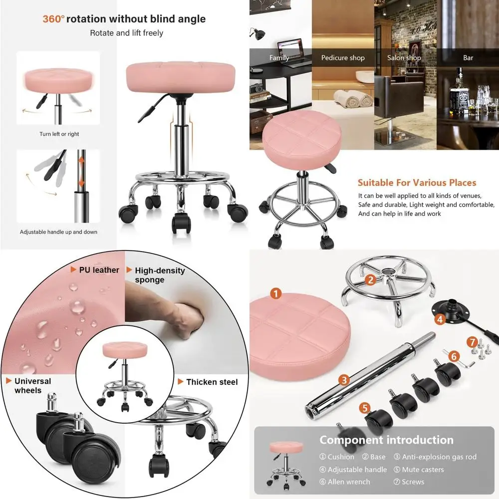 Round Rolling Stool…