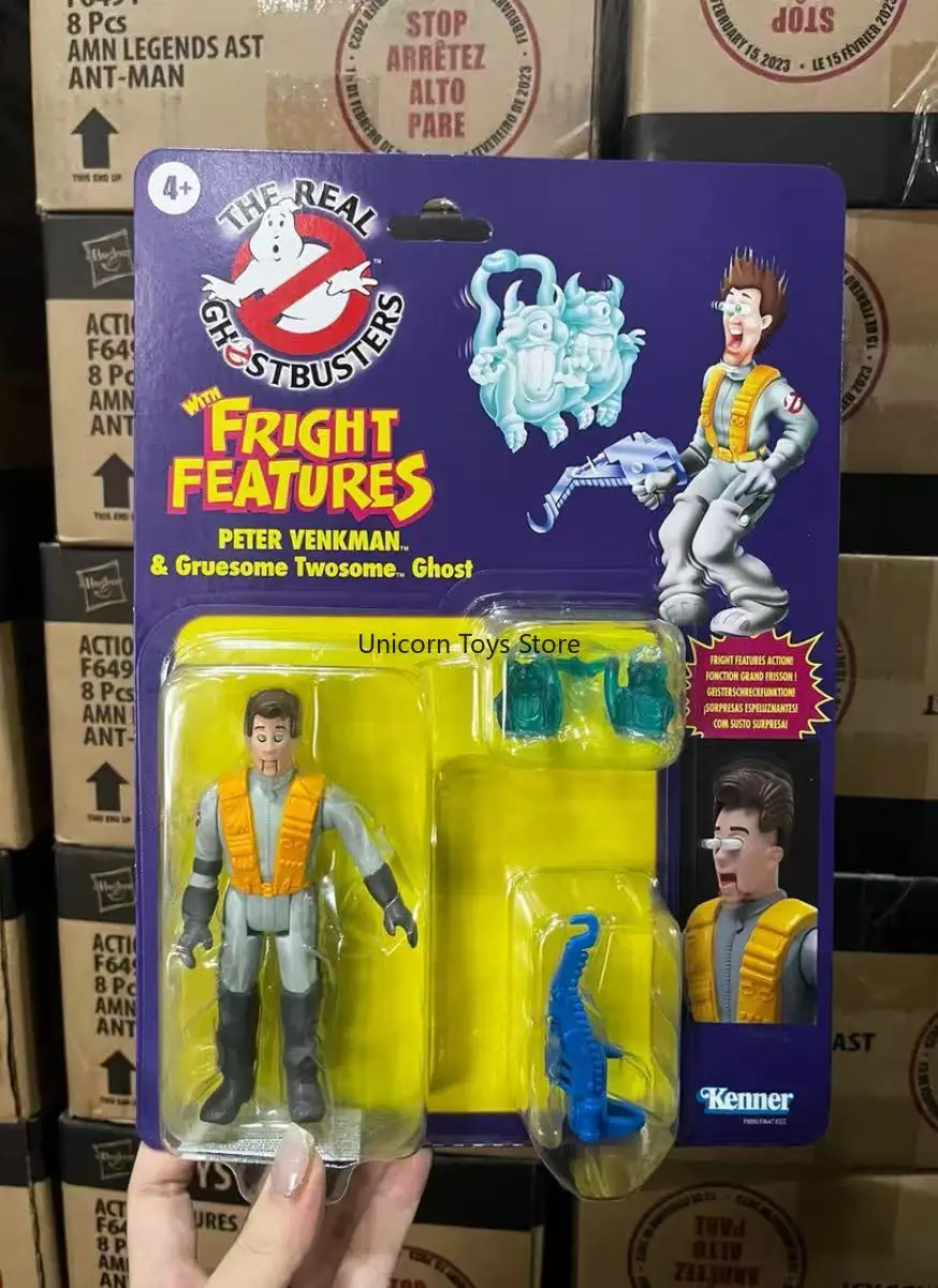 

Hasbro Kenner Охотники за привидениями, реплика старой карты PETER VENKMAN, 6-дюймовая экшн-кукла, подлинное пятно