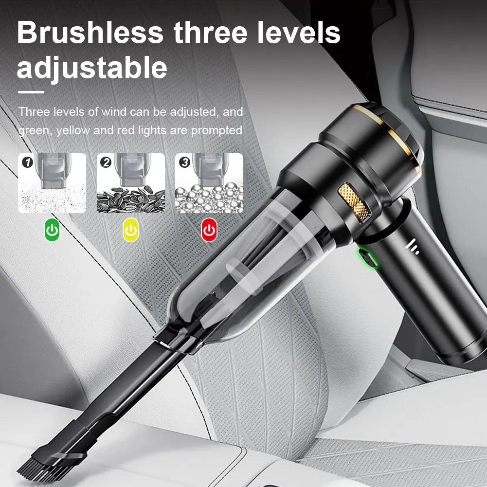 16000PA Car Vacuum Cleaner Portable Handheld Wireless Brushless Motor Cleaning Machine Powerful Air Duster for Home Appliance