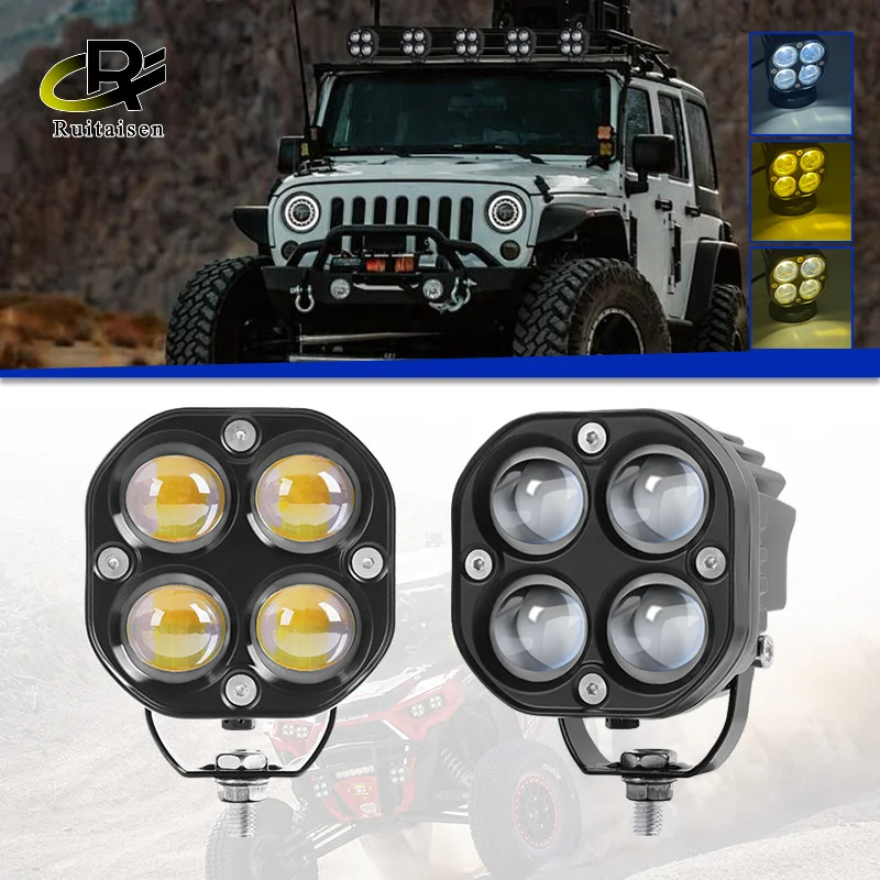 

3 Inch Work Running Lights for Cars Motorcycle Led Bar Fog Lights Headlights Spotlight DRL for Auto 4x4 Off road ATV 12V 80V