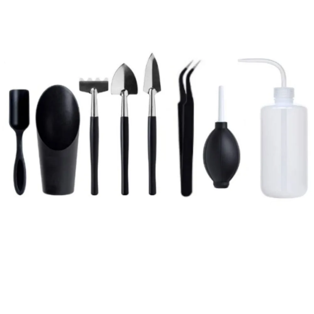 

Stainless Steel Garden Planter Kit Pruning Shears Multi-functional Bonsai Tools Set Waterproof Mat Ergonomic Handle