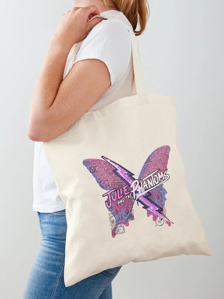 Julie and the Phantoms butterfly luke,sunset curve band Tote Bag personalized tote university shopper bag Tote Bag