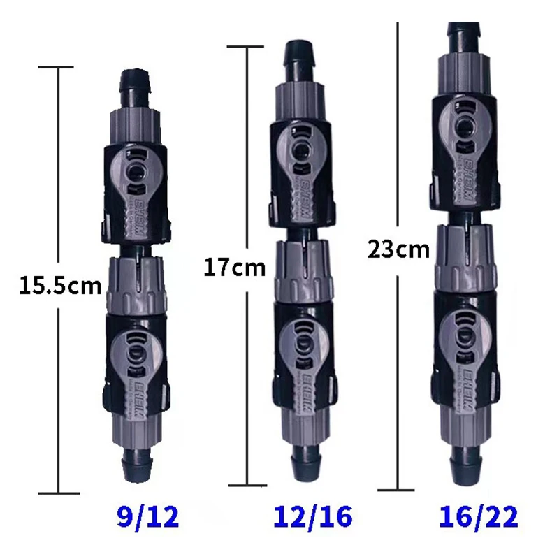 EHEIM DOUBLE TAP with Quick Coupling, Aquarium Filter Release, Coupling Llave, Doble, 9-12mm (s), 12-16mm (m), 16-22mm (L)