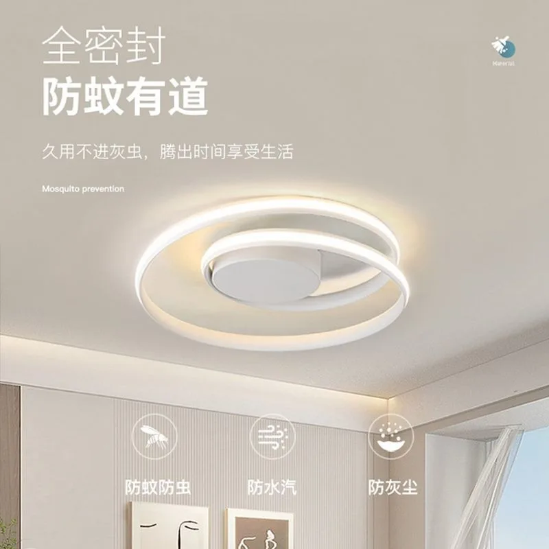 Modern Chandeliers LED Lamp for Living Room Bedroom Study Room White Black Color Surface Mounted Lights Lamp Decor  Room Decor