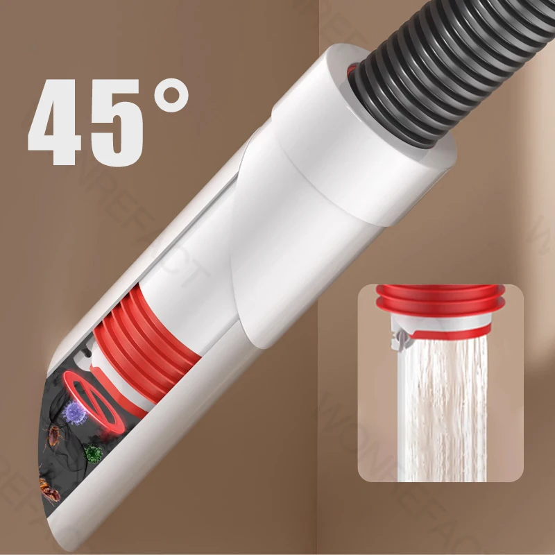 45° Drain Seal Plug for Kitchen Pipe Connector Drain Pipe Seal Ring Anti Odor Stopper Shower Drainer Sewer Deodorant Device
