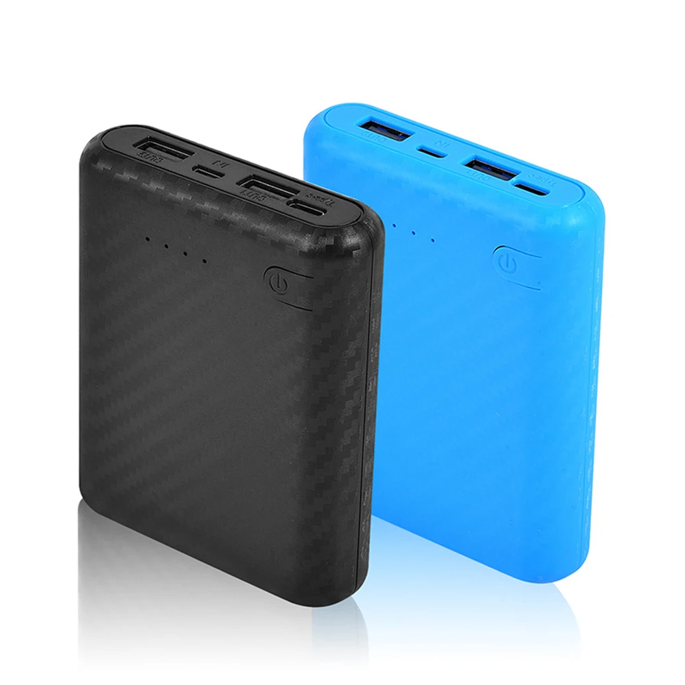 Caixa de Power Bank DIY Portátil, Carregador de Baterias Destacável 4x18650, Kit de Carregamento de Baterias Sem Solda