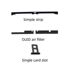 For Switch OLED Back Shell Replacement Shell OLED Back Cover Dust Net Bracket For NS OLED Host Shell Repair Parts