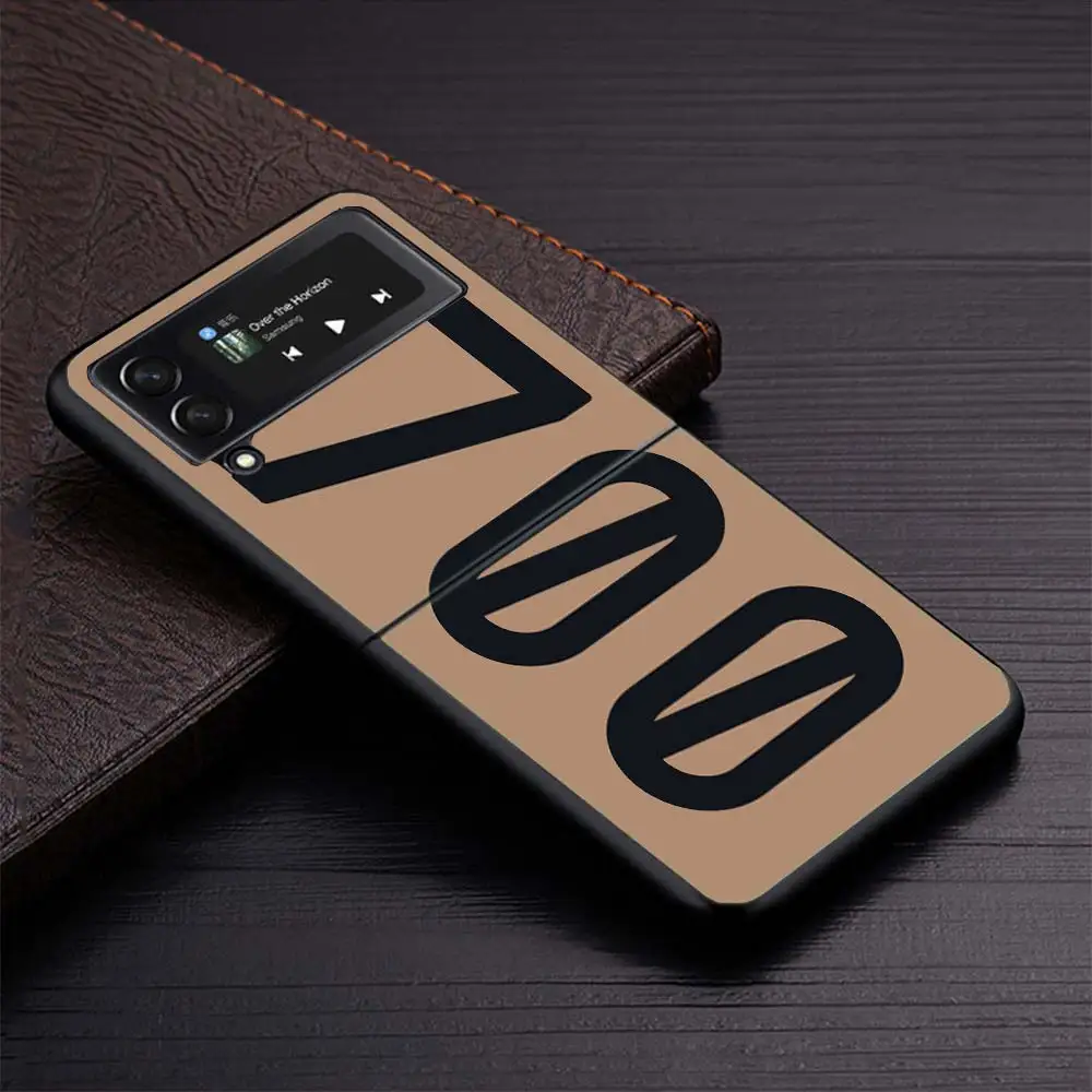 350 700 Yeezy-Design Phone Fold Case for Samsung Galaxy Z Flip 5 4 3 ZFlip4 Z Flip5 5G ZFlip3 Flip4 Flip3 Black Shell Cover