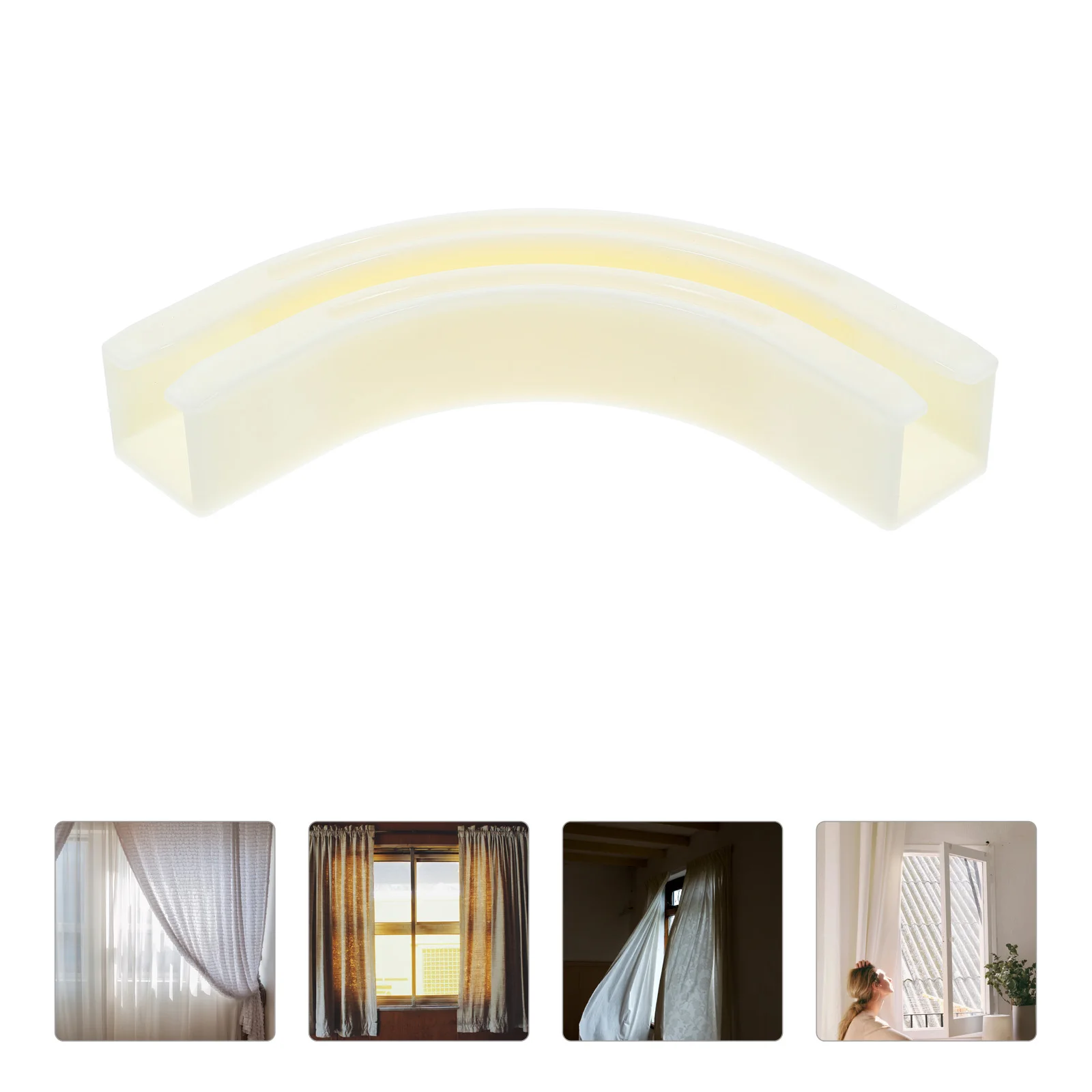 

Curtain Track Connector 90 Degree Corner Joint Accessories for Tracks 25x25mm Plastic Home Replacement Drapery Hardware