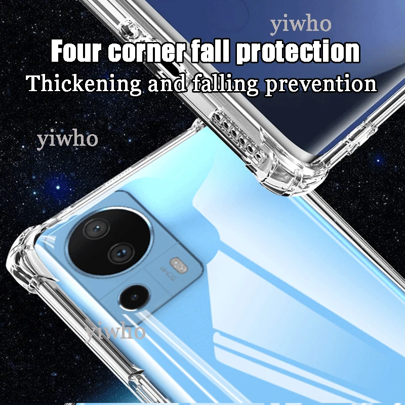 Luxury Clear Soft Silicone Case for Xiaomi Mi 13 Lite Shockproof Transparent Xiomi Xiami 13lite Mobile Phone Cases Back Covers