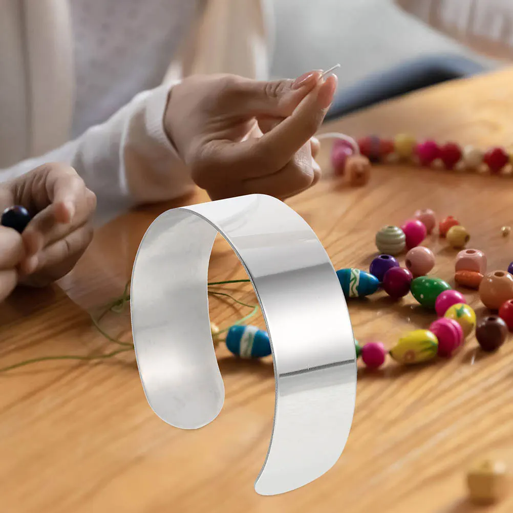 

5Pcs Stainless Steel Cuff Bangle Core Adjustable Open Bracelet Blanks DIY Jewelry Craft Kit Stainless Steel Bracelet Blank