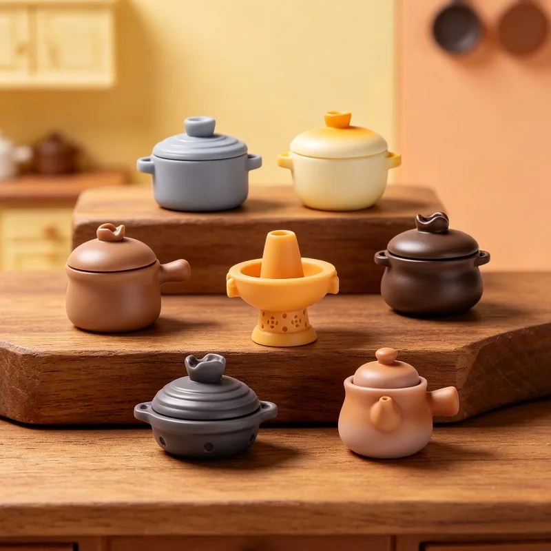 Creative Micro Landscape Miniature Simulation Casserole Scene Doll House DIY Decoration Small Ornament Figurine Accessory