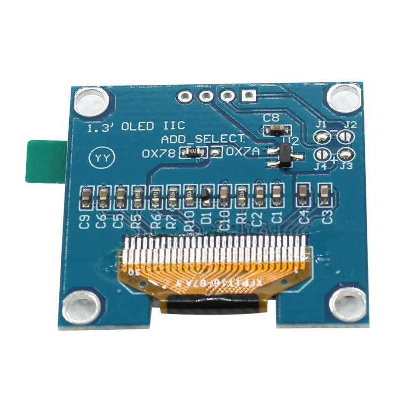 1.3Inch 128X64 OLEDLCD Screen4NeedleGND VCC 1106Driver I2C Blue White