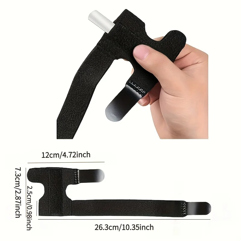 Adjustable Finger Splint, Breathable Finger Brace Fastening Tape for Fingers and Toes Thumb Index Middle Ring Little Finger - view 2