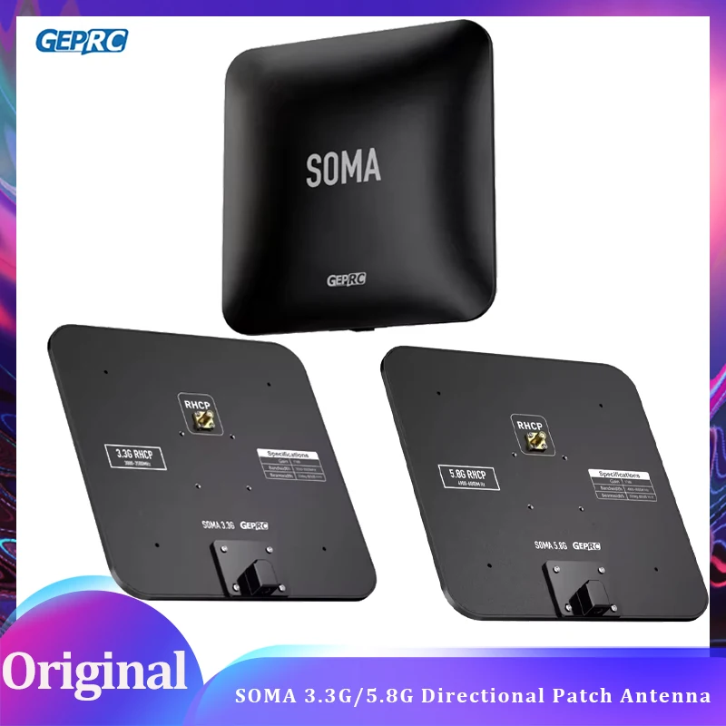 

GEPRC SOMA 3,3G или 5,8G 4,9 ГГц-6 ГГц направленная патч-антенна длинная RHCP DIY RC FPV Квадрокоптер Дрон Аксессуары для фристайла Запчасти